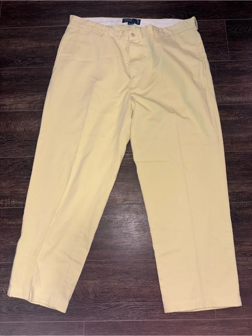 Men's Light Polo Ralph Lauren Yellow Chino Pants